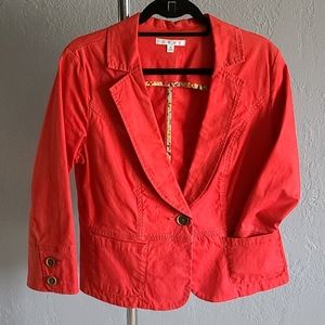 CAbi Toss On Jacket Geranium Red Style #878